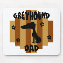 Greyhound Dad Mousepad mousepads