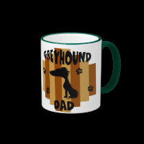 Greyhound Dad Mug mugs