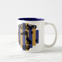 Greyhound Dad Mug mugs