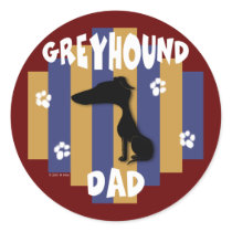 Greyhound Dad Stickers