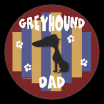 Greyhound Dad Stickers stickers