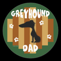 Greyhound Dad Stickers stickers