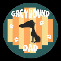 Greyhound Dad Stickers stickers