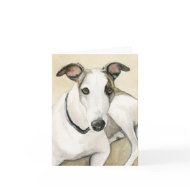 Greyhound Dog Art Notecard card