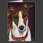 Greyhound Dog Art - Royalty Card