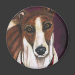 Greyhound Dog Art - Royalty Refrigerator Magnets