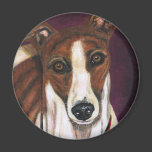 Greyhound Dog Art - Royalty Fridge Magnets