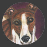 Greyhound Dog Art - Royalty Stickers