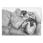Greyhound Dog Drawing by Kelli Swan cards