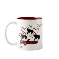 Greyhound Feel The Love Dog Lover Coffee Mug