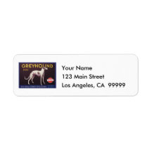 Greyhound Fruit Crate Label