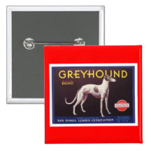 Greyhound Fruit Crate Label Buttons