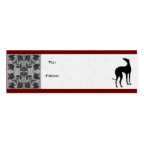 Greyhound Gift Tags Business Card Templates