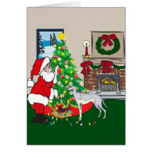 greyhound greeting card