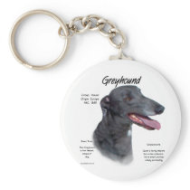 Greyhound History Design Keychain