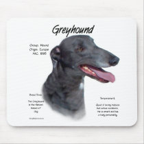Greyhound History Design Mouse Pads