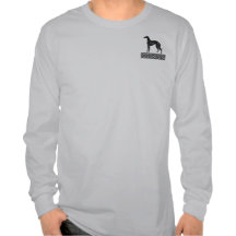 Greyhound in Black and White Tee Shirts