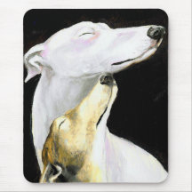"Greyhound Love" Dog Art Mousepad