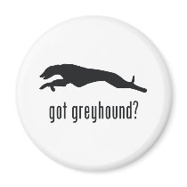 Greyhound Fridge Magnet