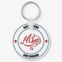 GREYHOUND mom keychain