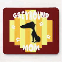 Greyhound Mom Mousepad mousepads