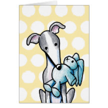 Greyhound On Yellow Cards