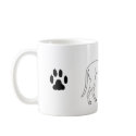 Greyhound Pawprint Mug by Wolf_Genesis Greyhound Pawprint Mug