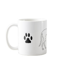 Greyhound Pawprint Mug