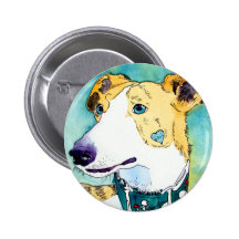 GREYHOUND PIN BUTTON