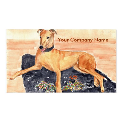 'Greyhound' Profile Card Business Card Template