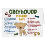 Greyhound Property Laws 4 Greeting Cards
