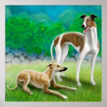 Greyhound Racing Dogs Poster