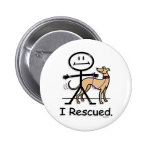 Greyhound Rescue Buttons