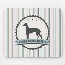 Greyhound Retired Racer 45mph Lazy Dog Mousepads