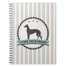 Greyhound Retired Racer 45mph Lazy Dog Spiral Note Books