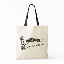 Greyhound Run Like You Mean It Canvas Bag