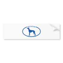 Greyhound Silhouette Bumper Sticker bumper stickers