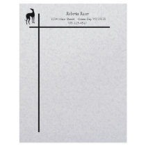 "Greyhound Silhouette" letterhead by cowboyannie "Greyhound Silhouette" letterhead