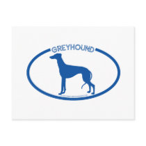 Greyhound Silhouette Postcard
