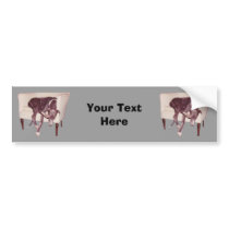 Greyhound Sleeping In Chair Funny Bumper Sticker