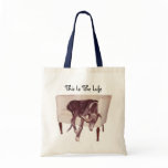 Greyhound This Is The Life Funny Tote Bag