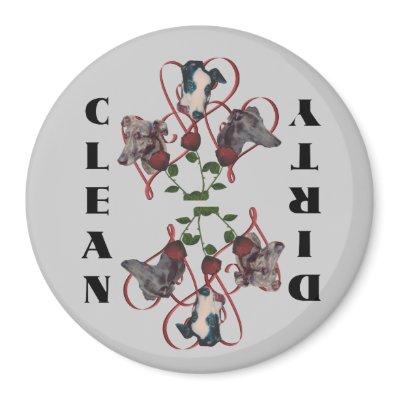 Greyhound Trio Hearts Dog Dishwasher Magnet by SmilinEyesTreasures