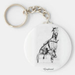 Greyhound Trotter Keychains
