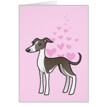 Greyhound / Whippet / Italian Greyhound Love Greeting Cards