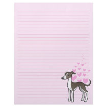 Greyhound / Whippet / Italian Greyhound Love Letterhead Template