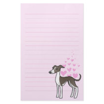 Greyhound / Whippet / Italian Greyhound Love Stationery Design