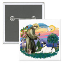 Greyhound (white-black) pinback button