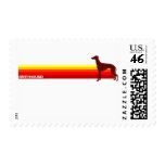 Greyhound With Stripes Stamp
