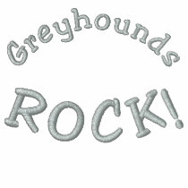 Greyhounds Rock Embroidered Ladies T Shirt embroidered shirts