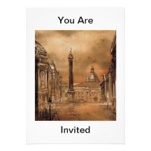 Greys Monument Your Are Invited Invitation